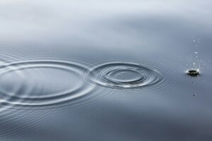 drop in the water