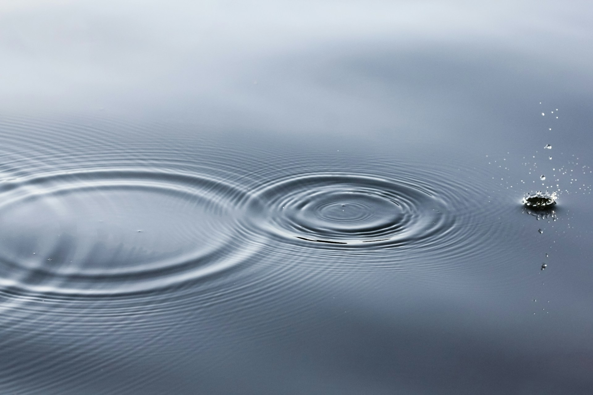 drop in the water